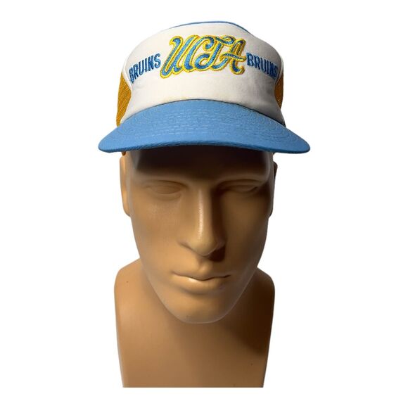Vtg UCLA Bruins Sports Specialties Script Snapback Hat Trucker Mesh OG 1990’s - Picture 1 of 6